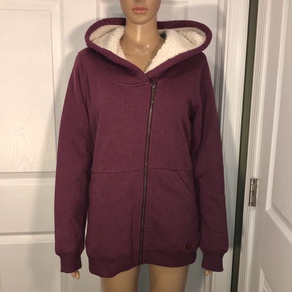 ROXY Red Hooded Jacket. NWT. M - Picture 3 of 10